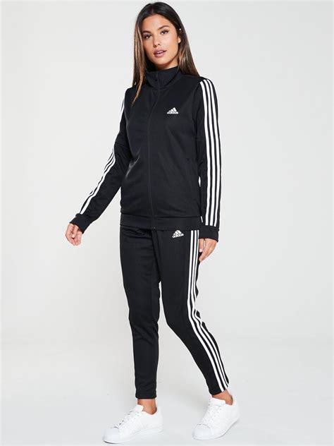 black adidas tracksuit women